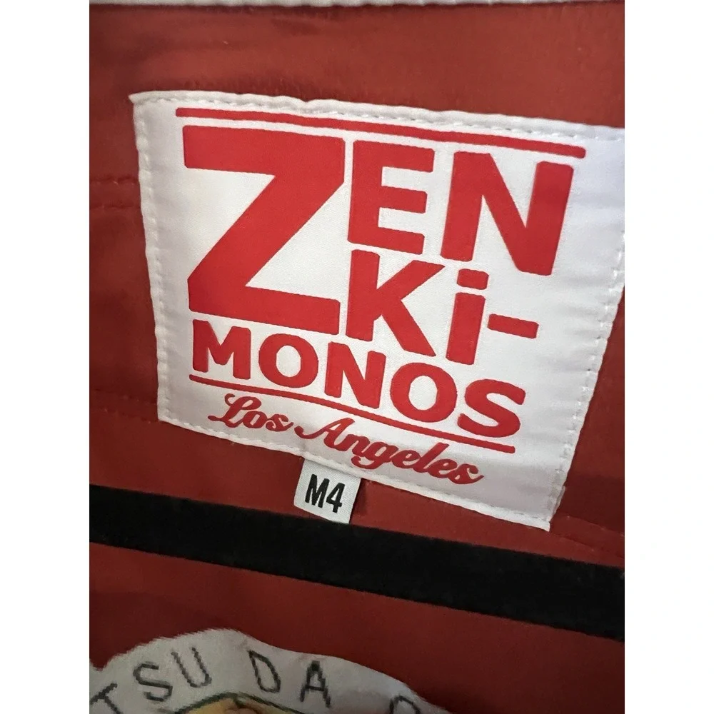 Zen Ki-Monos Enson Inoue BJJ Gi Size M4 White Samurai Sublimated Rashguard Kimon